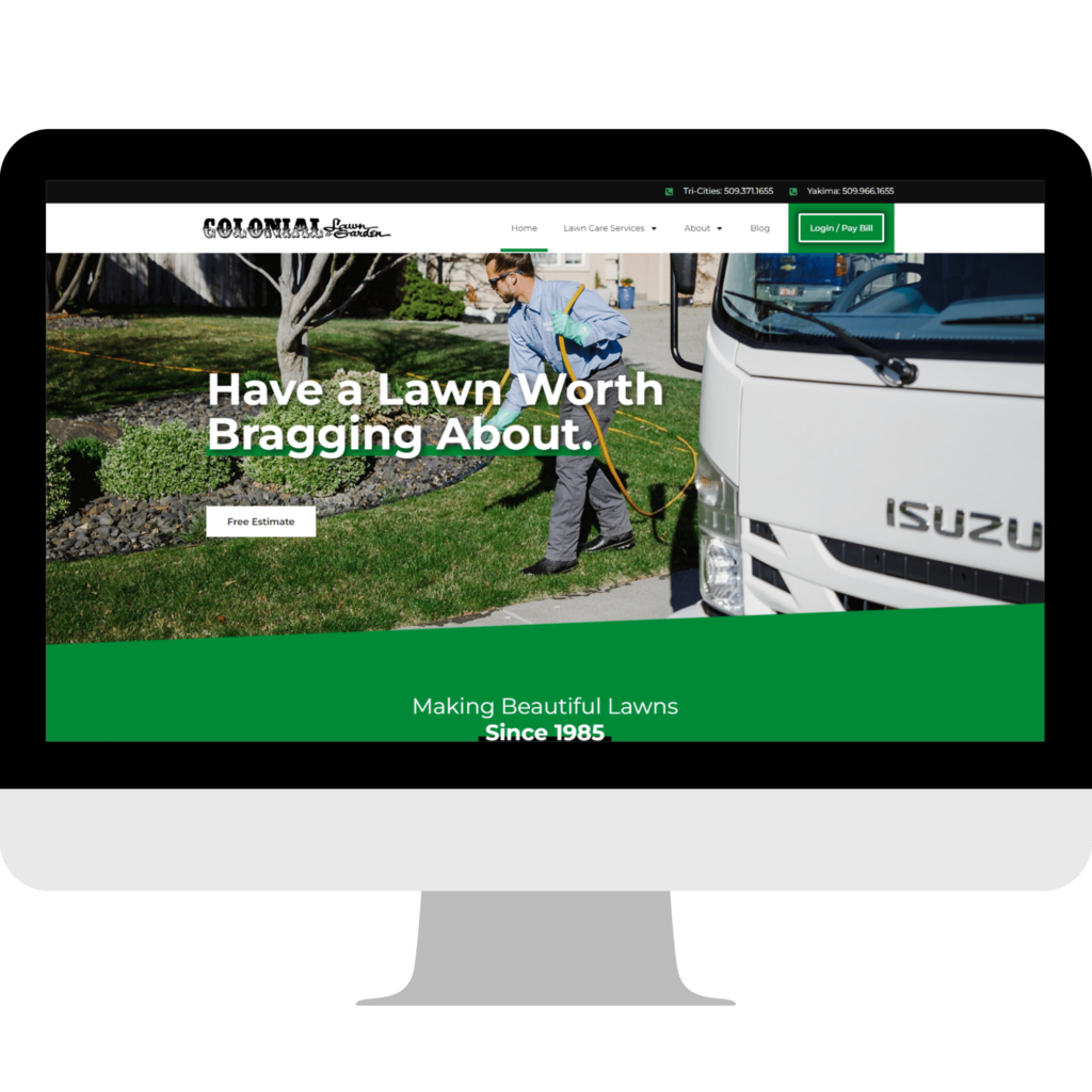 Colonial Lawn & Garden website